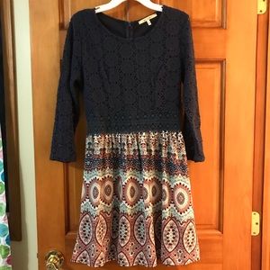 Crochet & Patterned Dress